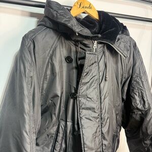 Vintage Polo Jeans Co Ralph Lauren Down Bomber Jacket Men’s XL Black Y2K